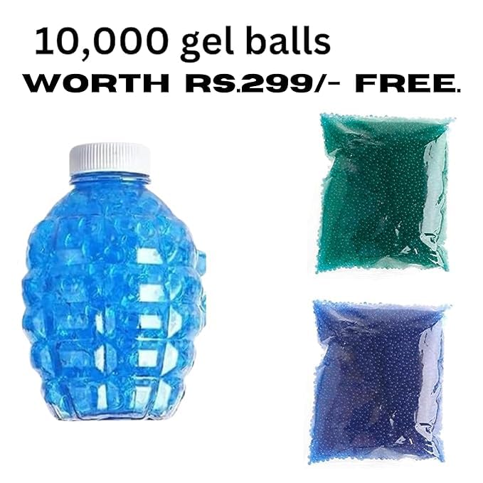 M416 Gel Blaster Gun |10K Gel Balls| Electric Operated Gun High Speed Upto 50 Feet Rangei