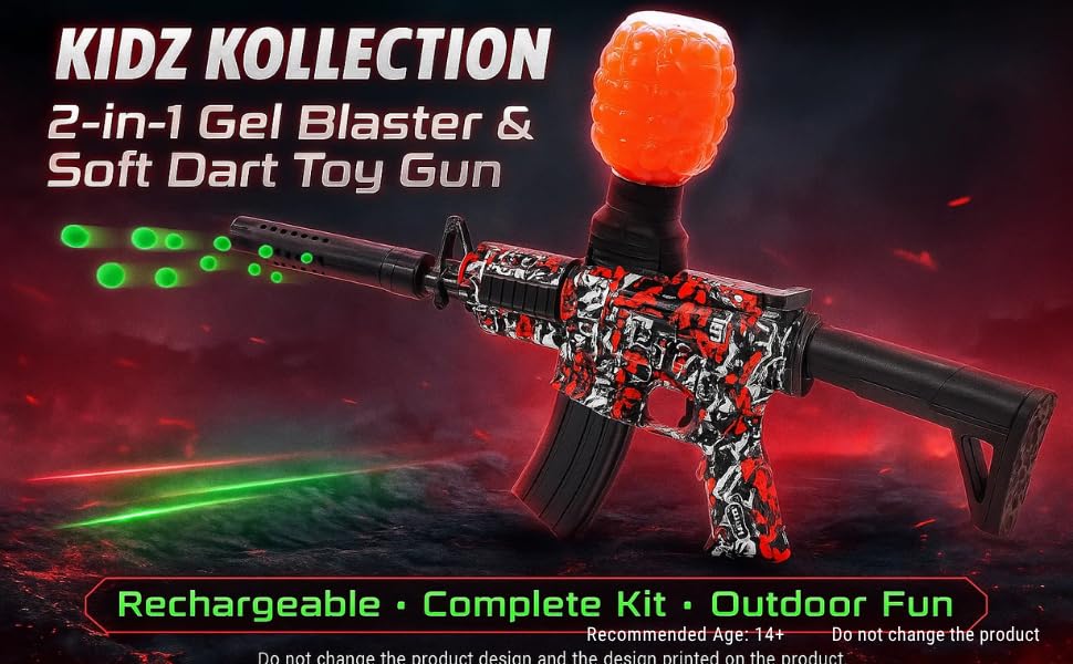 AK47 Blaster Gun with Silencer & Rechargeable Battery | Automatic Shooting