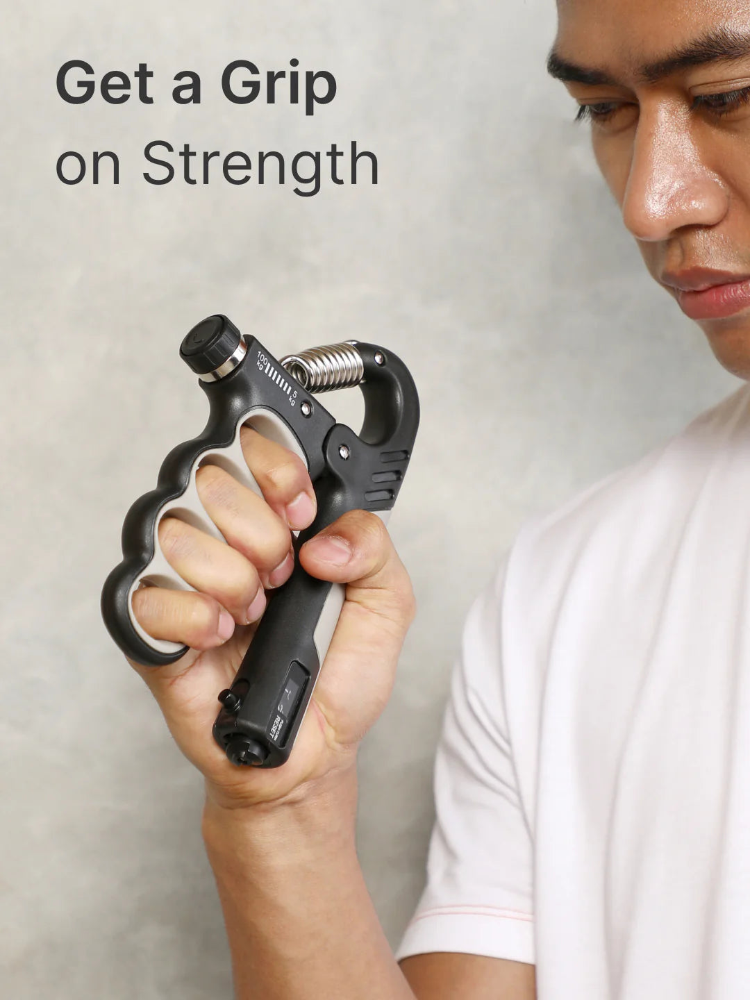 SM Adjustable Hand Gripper upto 100 kg Resistance with Counter Unise