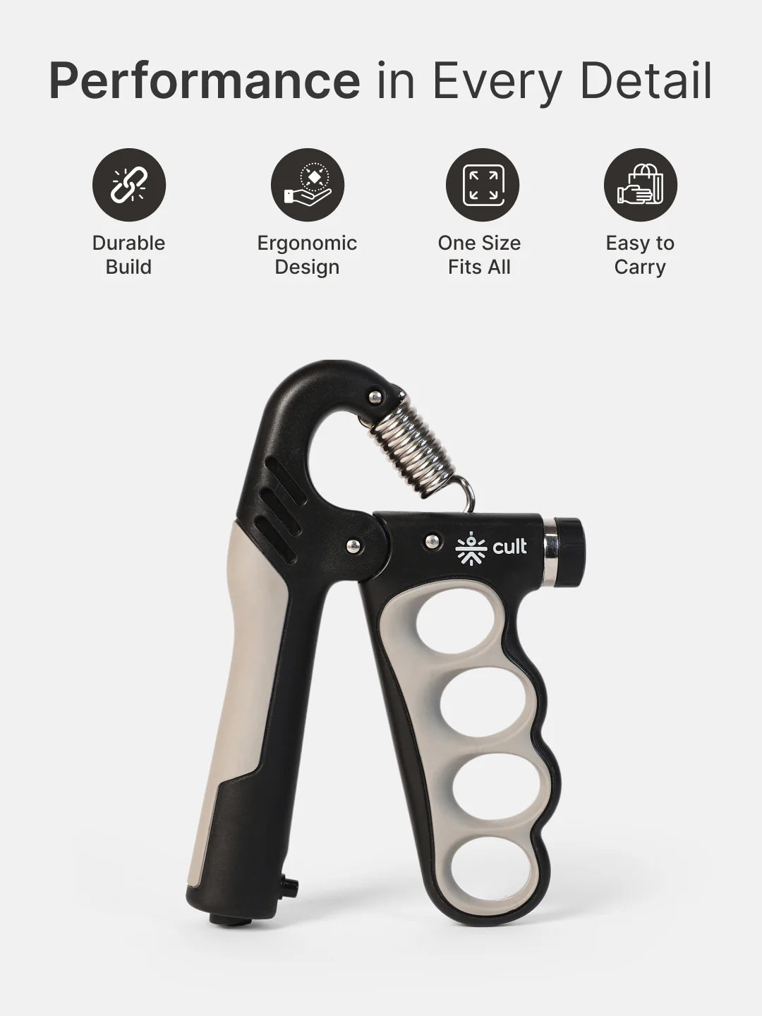 SM Adjustable Hand Gripper upto 100 kg Resistance with Counter Unise