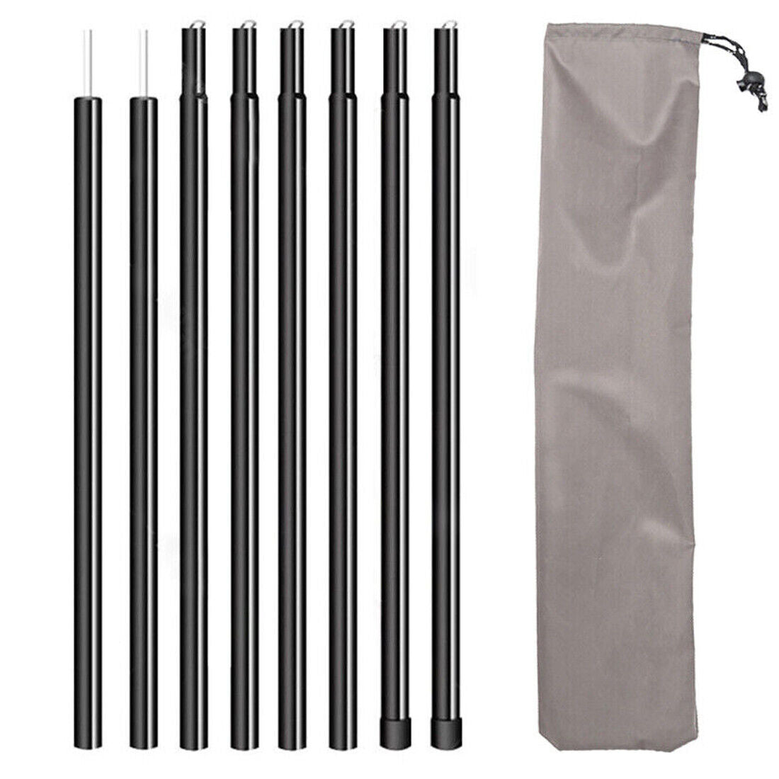 6.6 x 6.6 Tent Poles Universal Telescopic Adjustable Steel Awning Canopy Tarp Pole