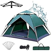 Coleman 8-Person Dark Room SkyDome Camping Waterproof Dome Tent l with More Headroom & 5 Minute Set Up with Fixed Pre-Attached Poles Nylon