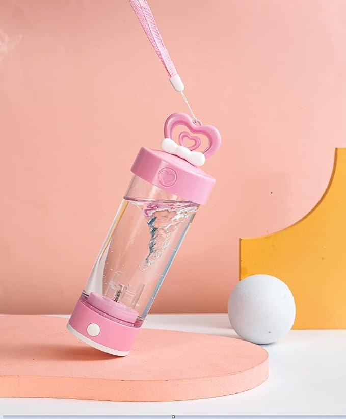 Electric Shaker Bottle 15 oz, Food grade material (Pink)
