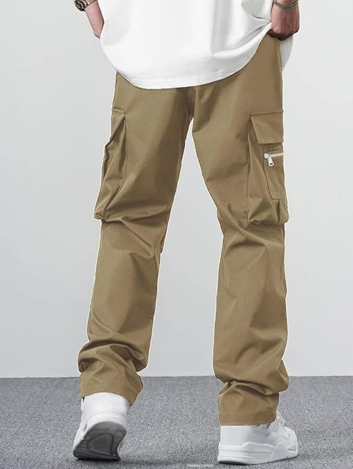 Men's Casual Drawstring Cargo Pants
