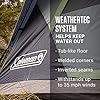 Coleman 8-Person Dark Room SkyDome Camping Waterproof Dome Tent l with More Headroom & 5 Minute Set Up with Fixed Pre-Attached Poles Nylon