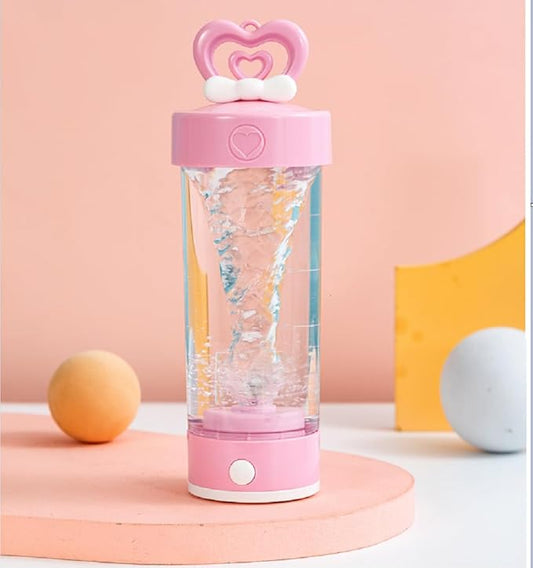 Electric Shaker Bottle 15 oz, Food grade material (Pink)