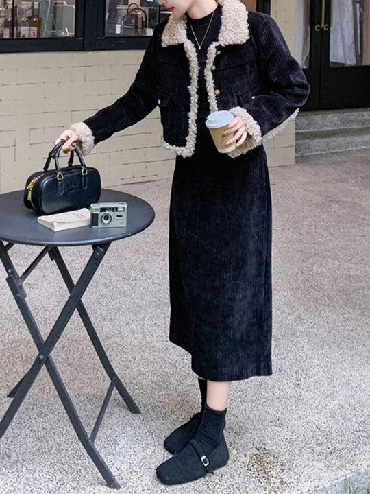 Winter Raw Hem Co-ord Set