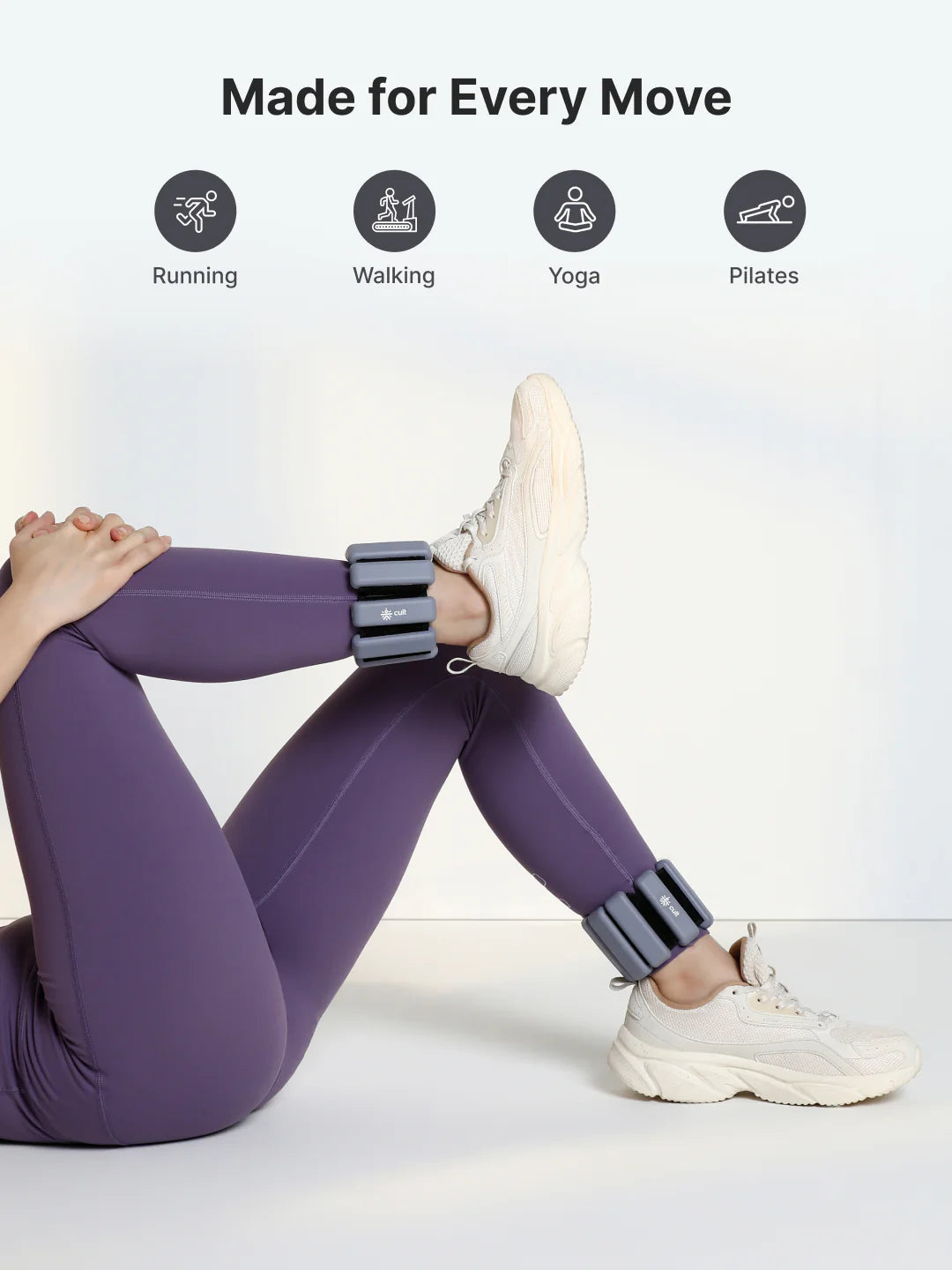 Adjustable Ankle and Wrist Weights (225 g x 2) pair with Removable 20