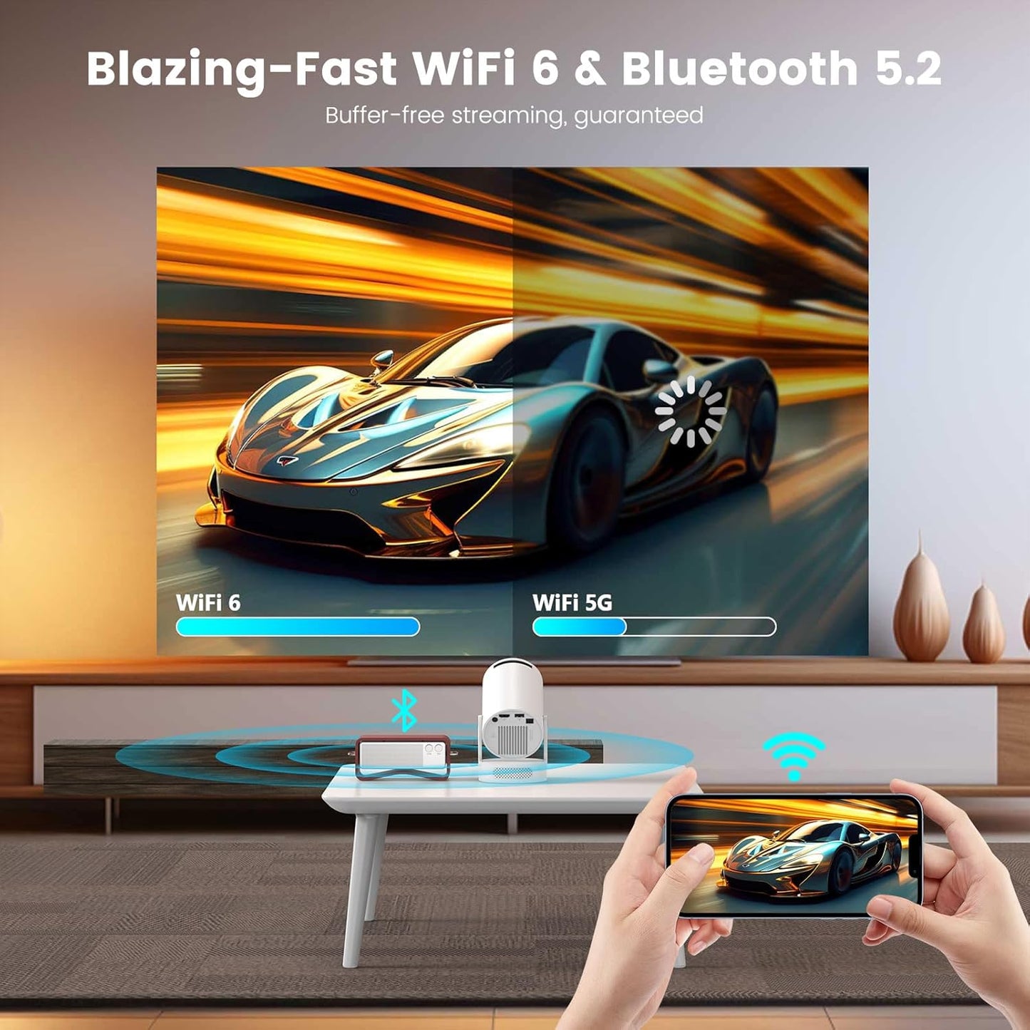 Smart Projector with Extra Large-Screen Display
