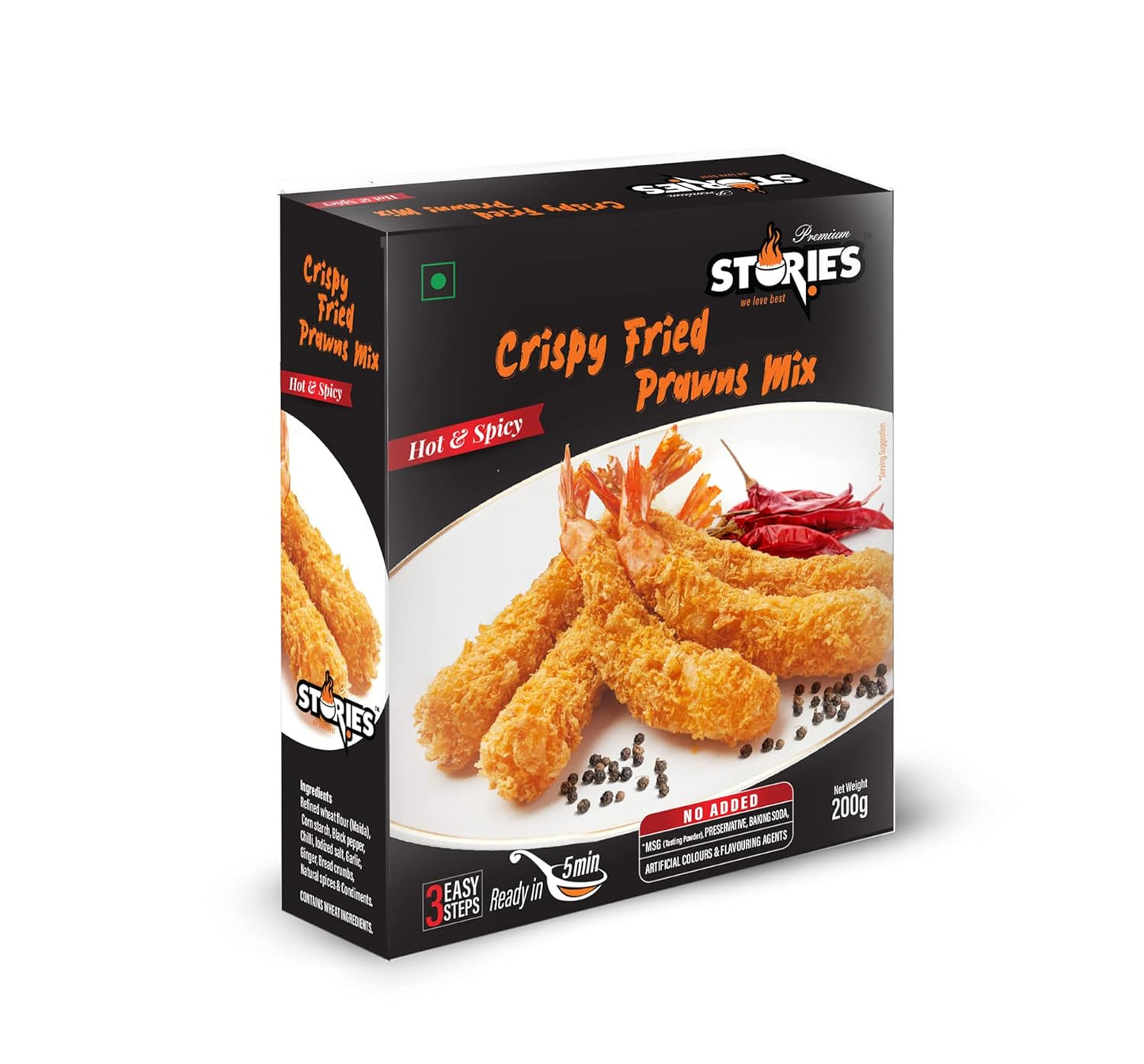Food Crispy Fried Prawns Mix - Hot and Spicy