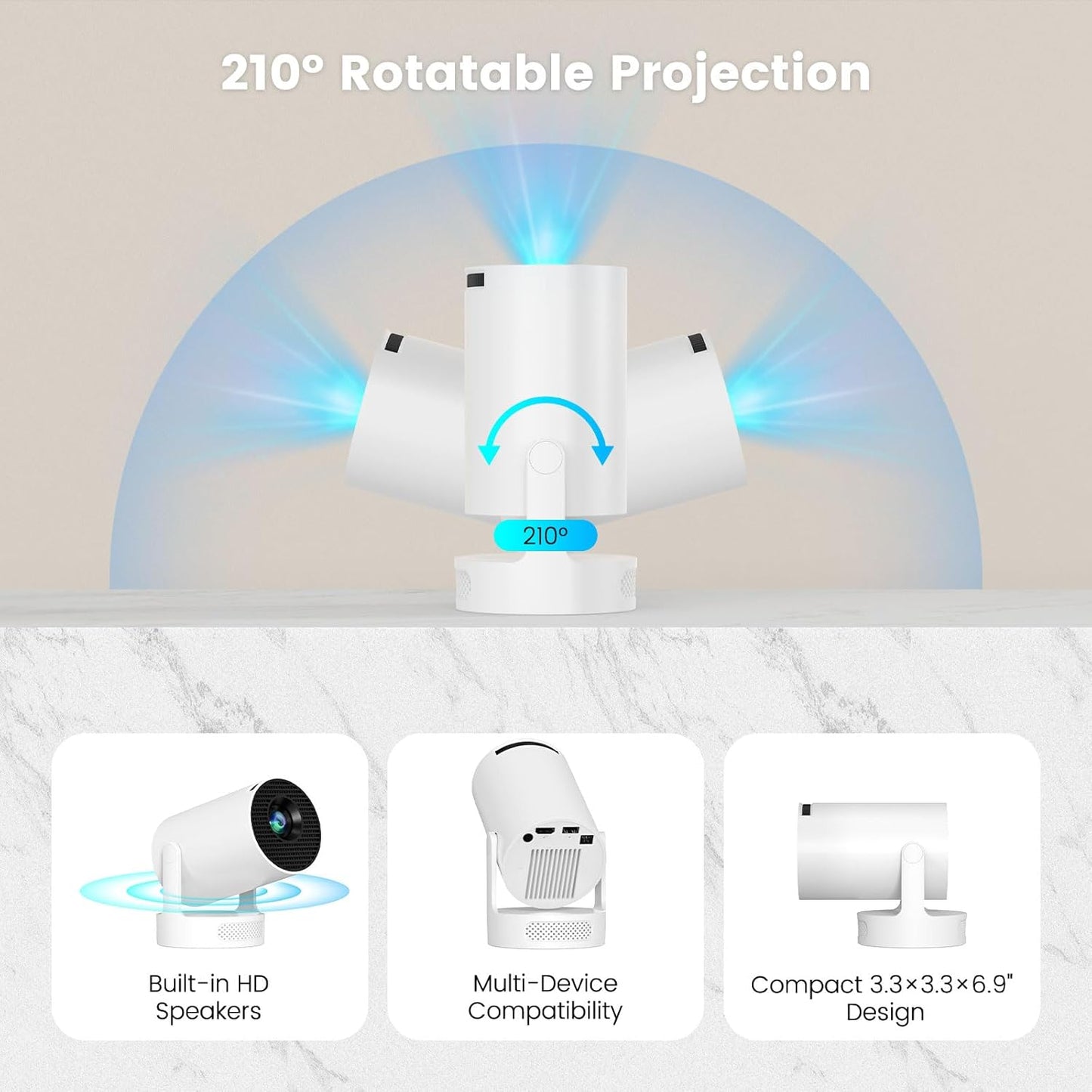 Smart Projector with Extra Large-Screen Display