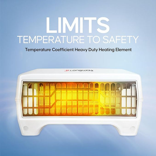 2000/1000 W Fan Room Heater With ISI Approved (White)