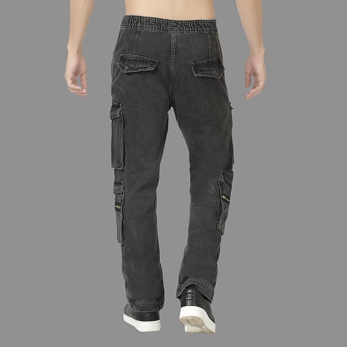Cargo Jeans, Multi-Pocket Design Men's
