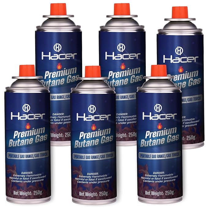 Sm 250g Pure Butane Gas  Non-Freeze Canisters Pack of 6