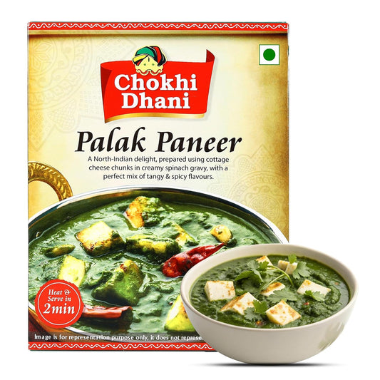 Chokhi Dhani by NA Palak Paneer Ready To Eat Meal in 2 Minutes