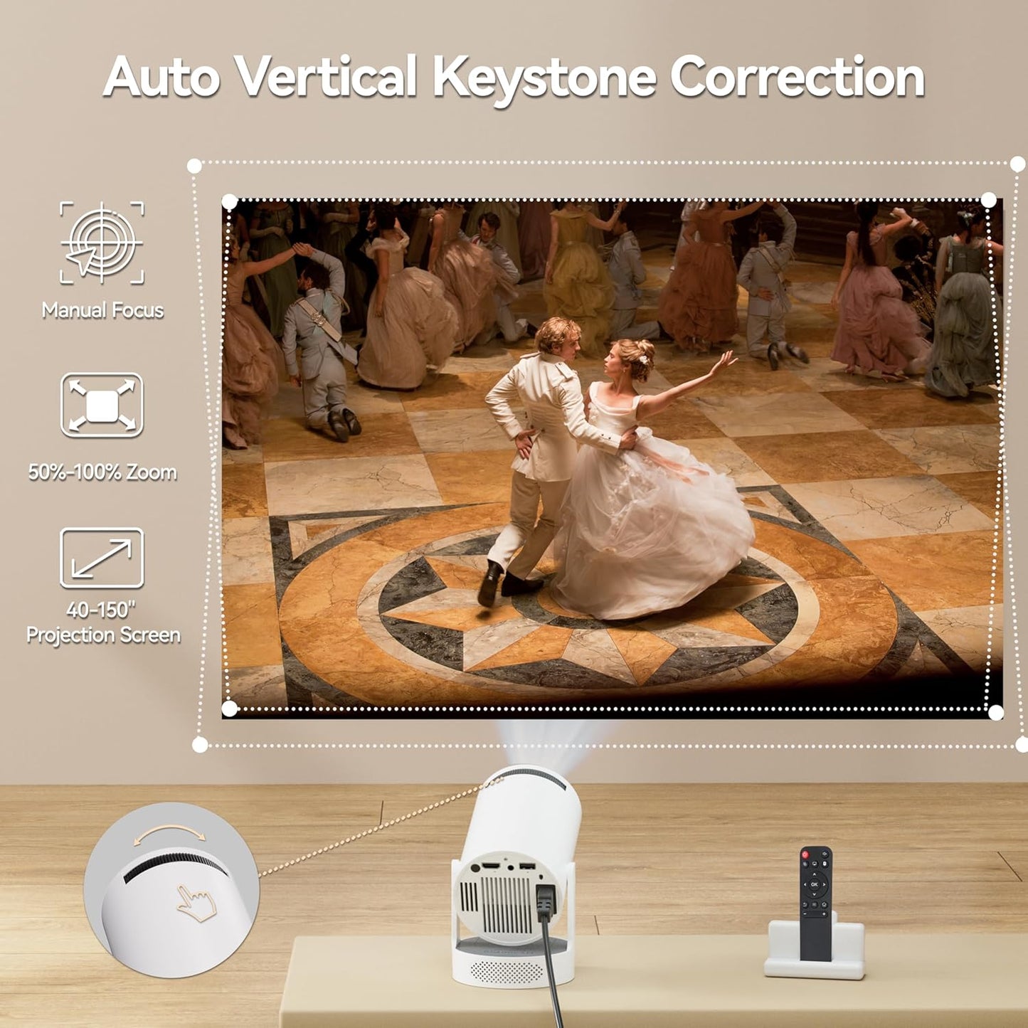 Smart Projector with Extra Large-Screen Display