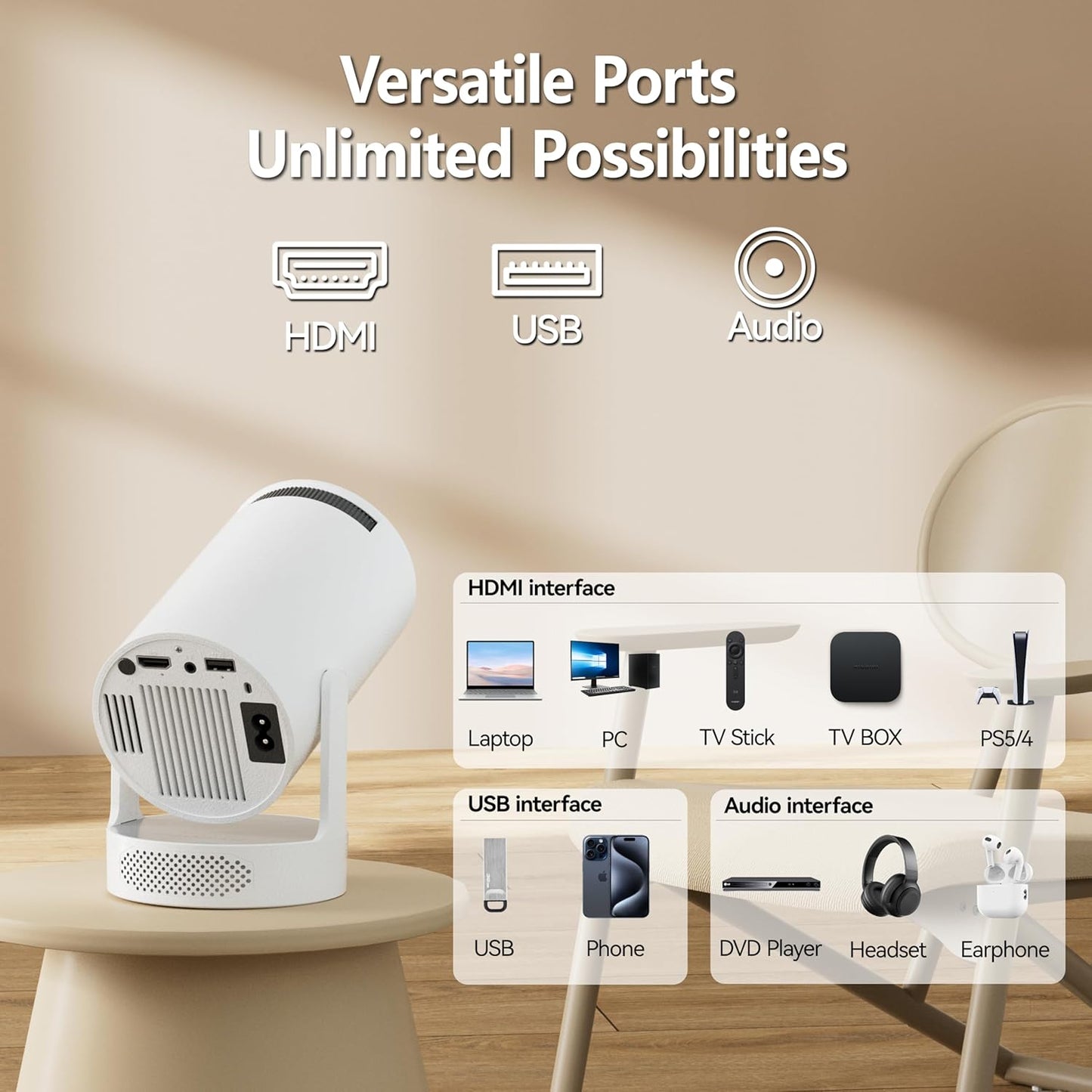 Smart Projector with Extra Large-Screen Display