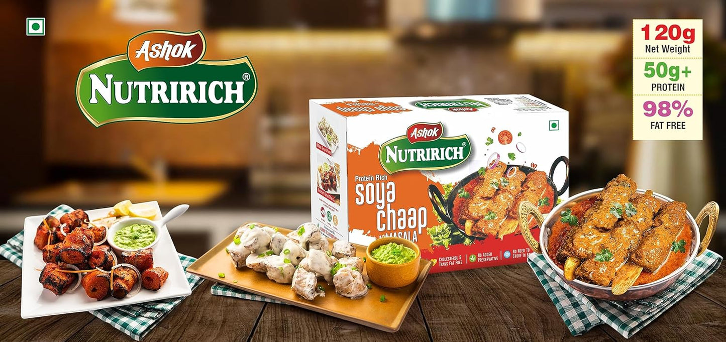 Dry Veg Soya Chaap With 20g Chaap Soya Masala