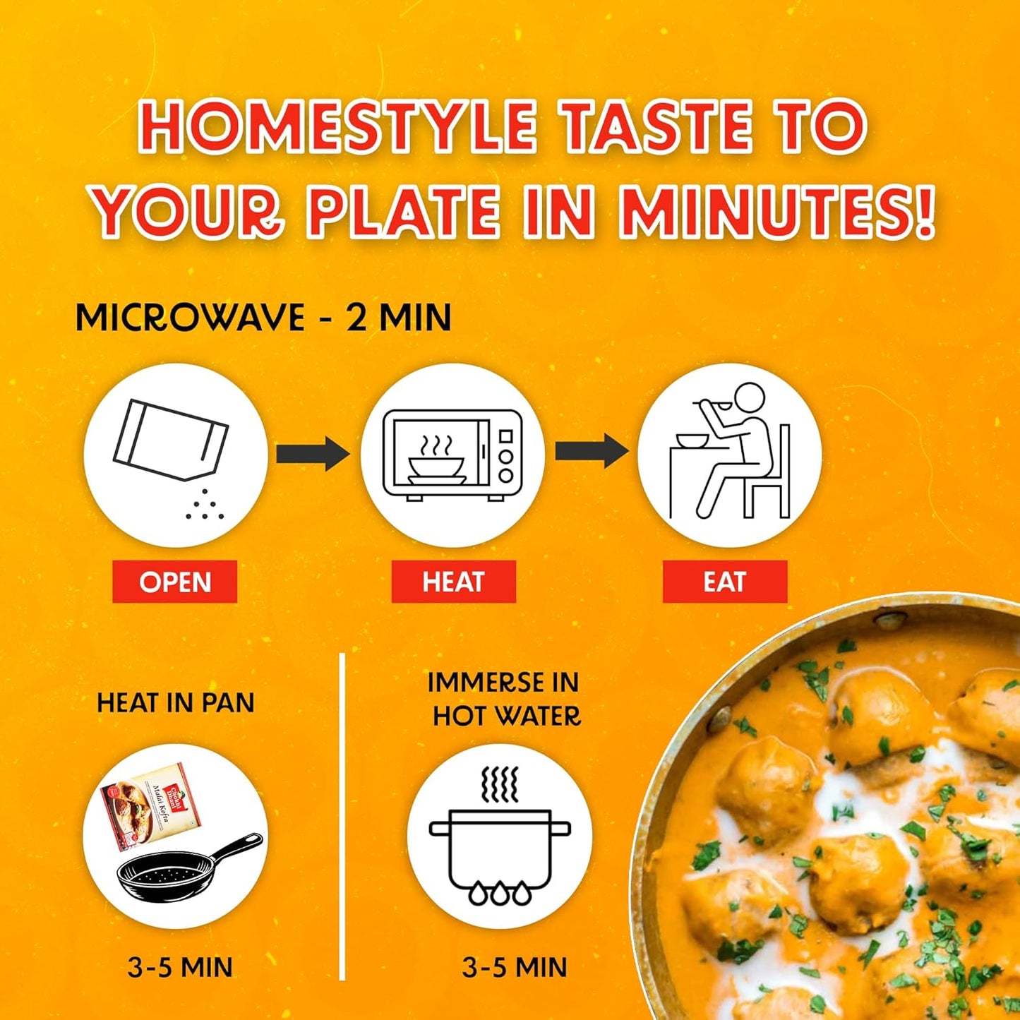 Chokhi Dhani by NA Malai Kofta Ready To Eat Meal in 2 Minutes