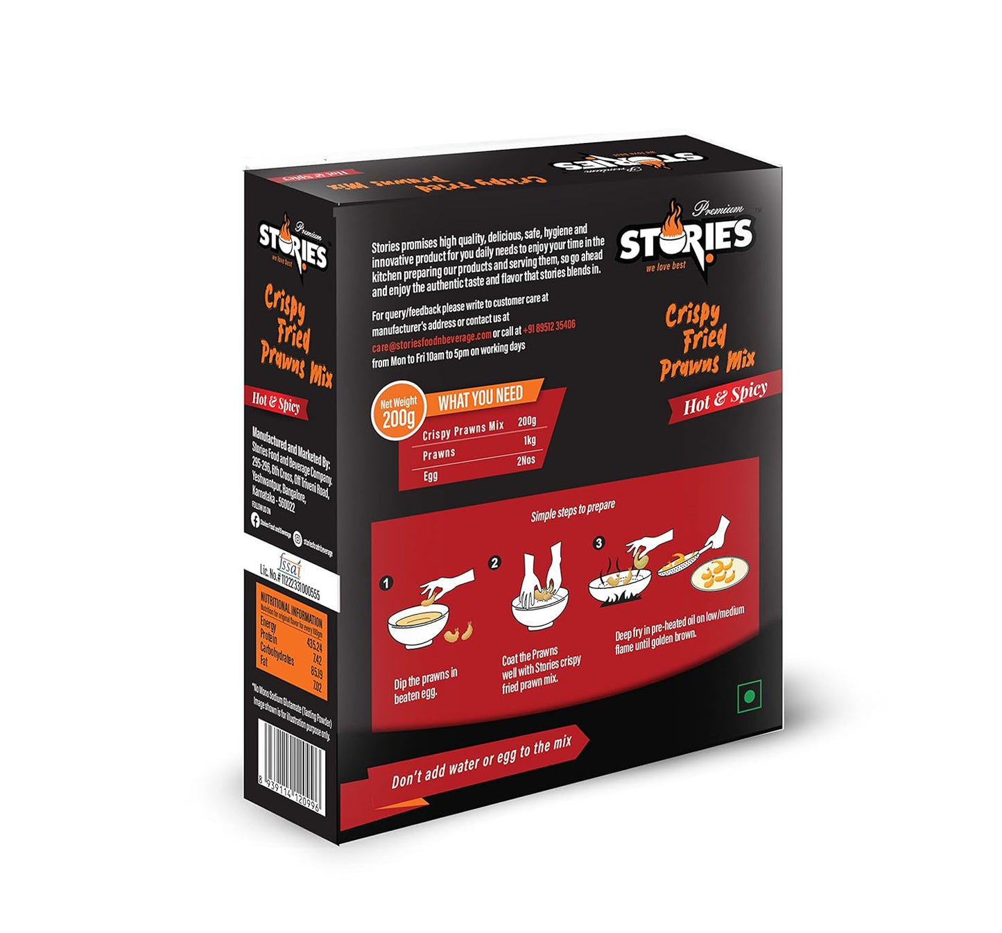 Food Crispy Fried Prawns Mix - Hot and Spicy