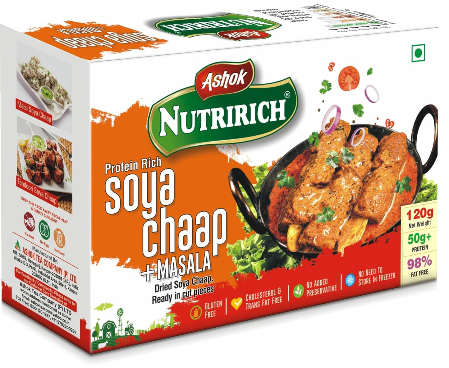 Dry Veg Soya Chaap With 20g Chaap Soya Masala