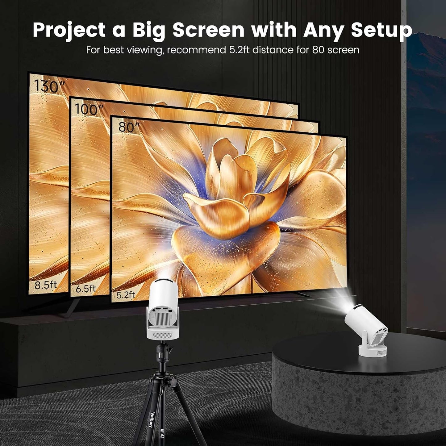 Smart Projector with Extra Large-Screen Display