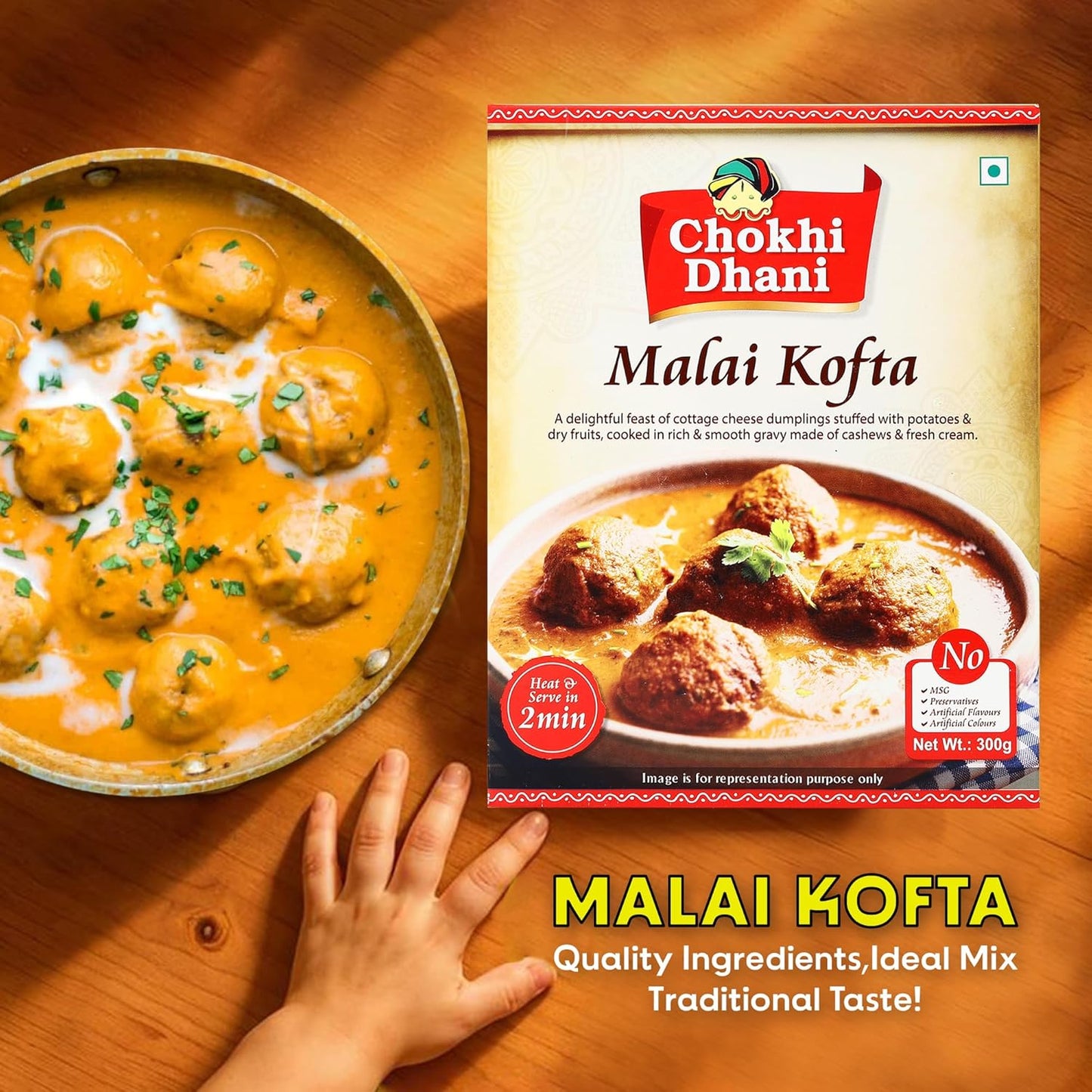 Chokhi Dhani by NA Malai Kofta Ready To Eat Meal in 2 Minutes