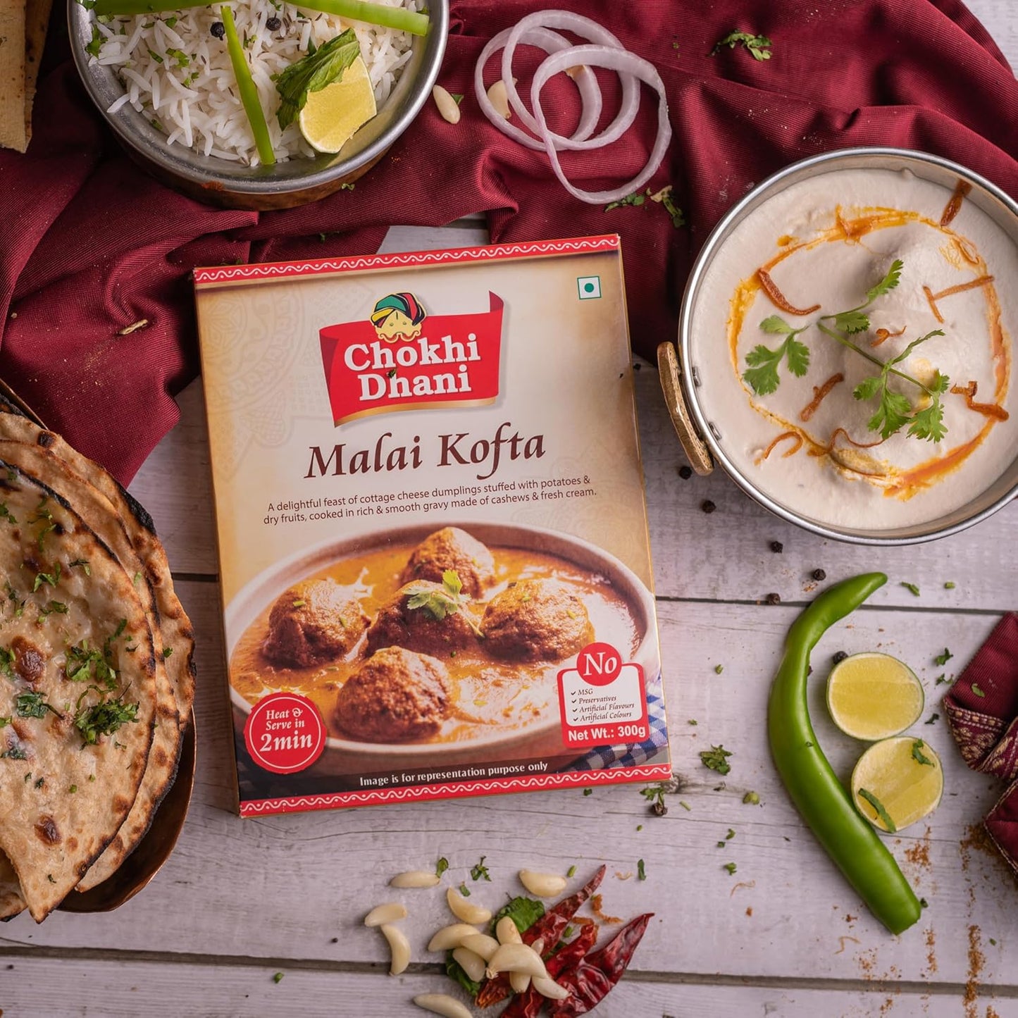Chokhi Dhani by NA Malai Kofta Ready To Eat Meal in 2 Minutes