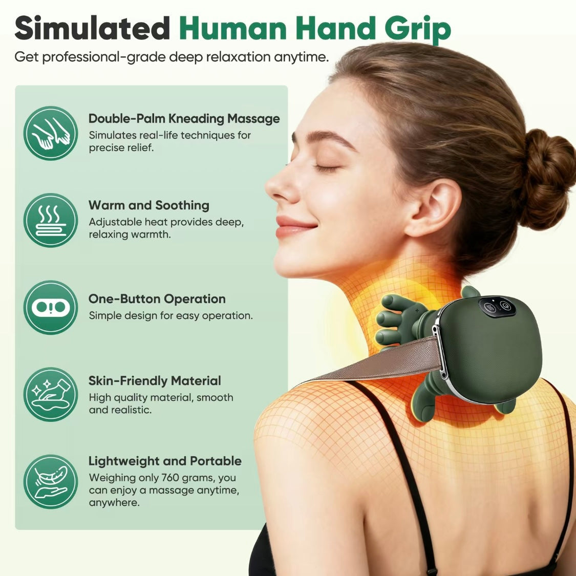 4D Wireless Massager –  Tissue Relief with Heat