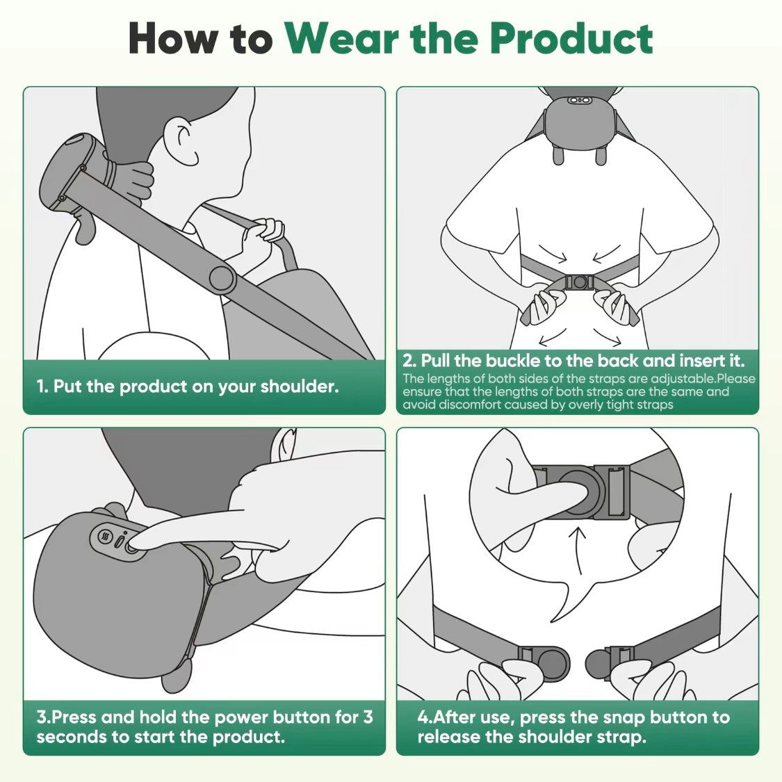 4D Wireless Massager –  Tissue Relief with Heat