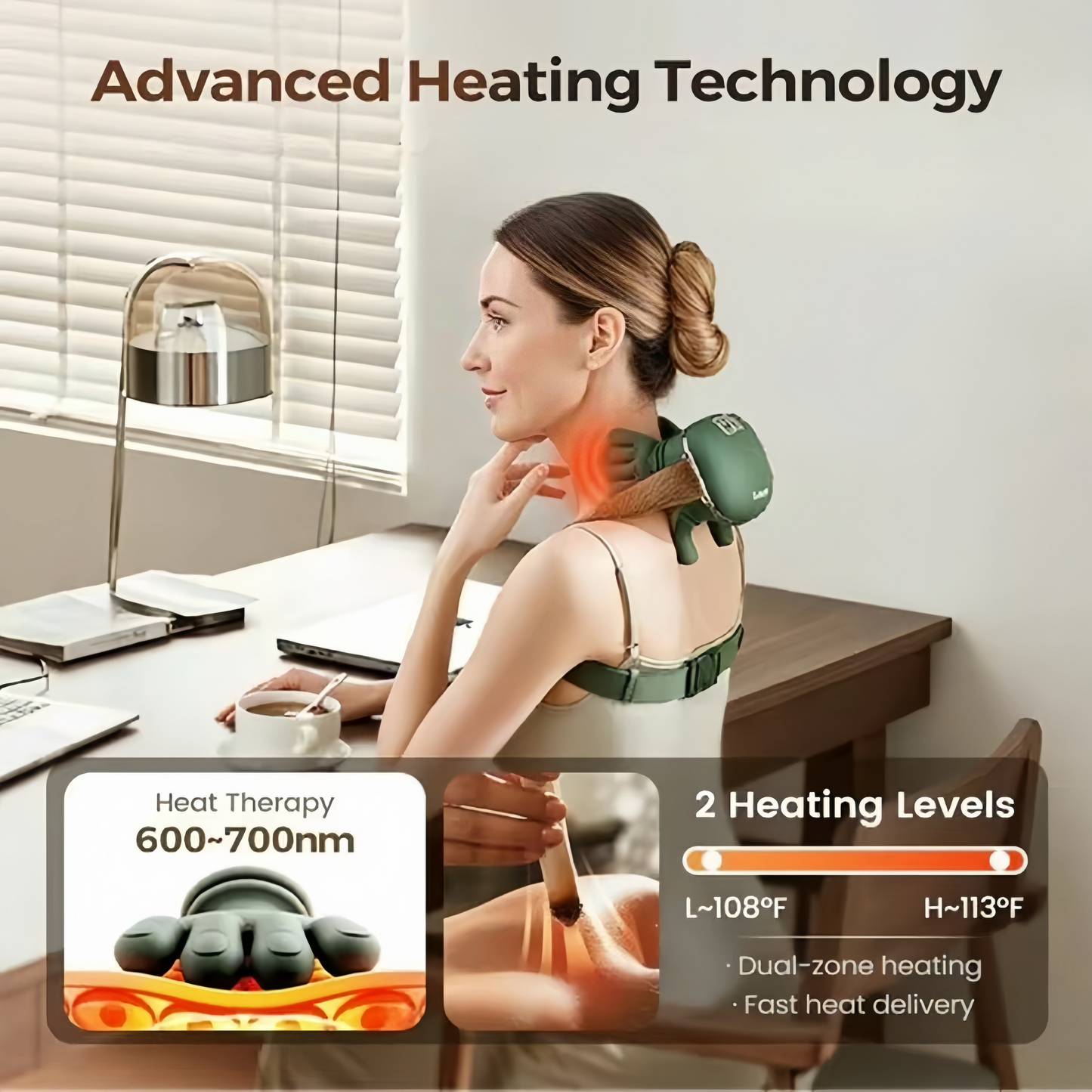 4D Wireless Massager –  Tissue Relief with Heat