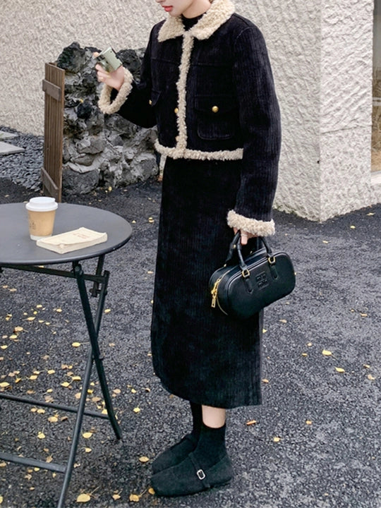 Winter Raw Hem Co-ord Set