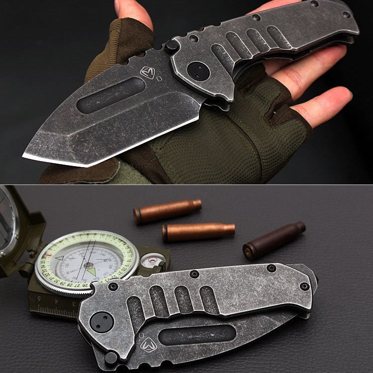 With High Hardness Camping Pocket Knife