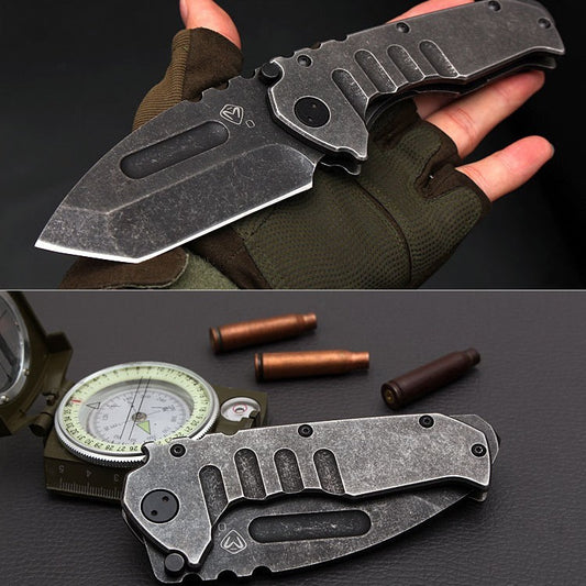 With High Hardness Camping Pocket Knife