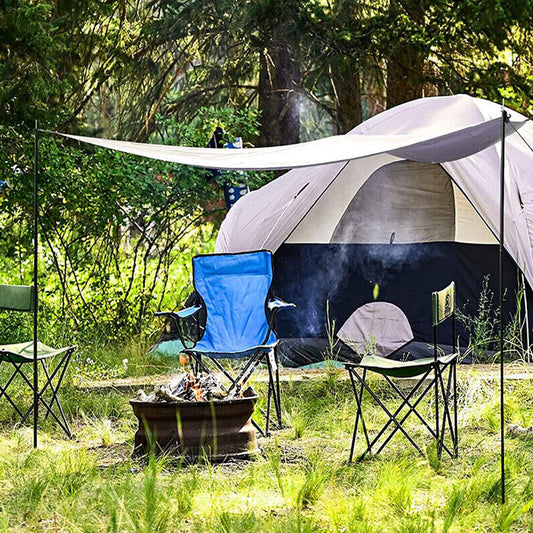 6.6 x 6.6 Tent Poles Universal Telescopic Adjustable Steel Awning Canopy Tarp Pole