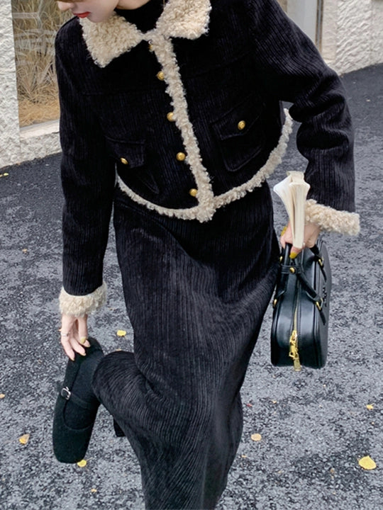 Winter Raw Hem Co-ord Set