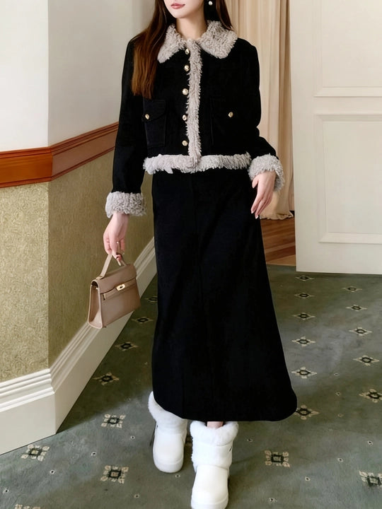 Winter Raw Hem Co-ord Set