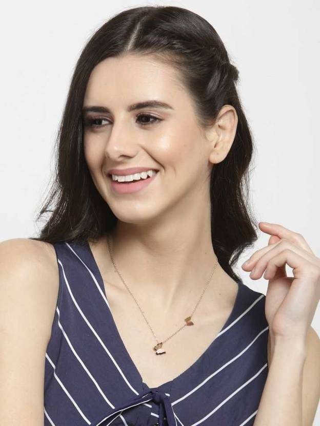 Stainless Steel Rose Gold Jewel Set  (Pack of 1)