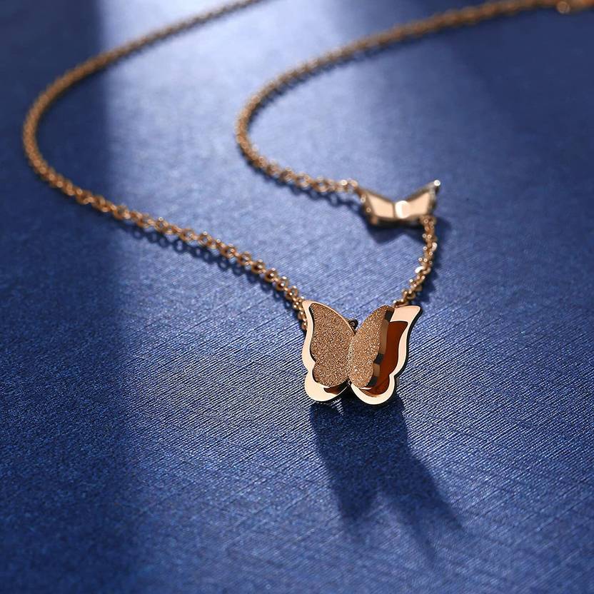 Stainless Steel Rose Gold Jewel Set  (Pack of 1)