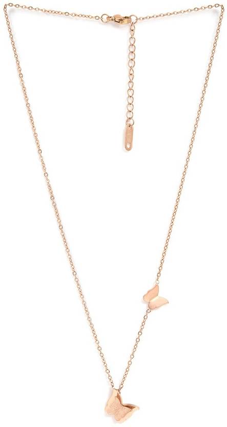 Stainless Steel Rose Gold Jewel Set  (Pack of 1)